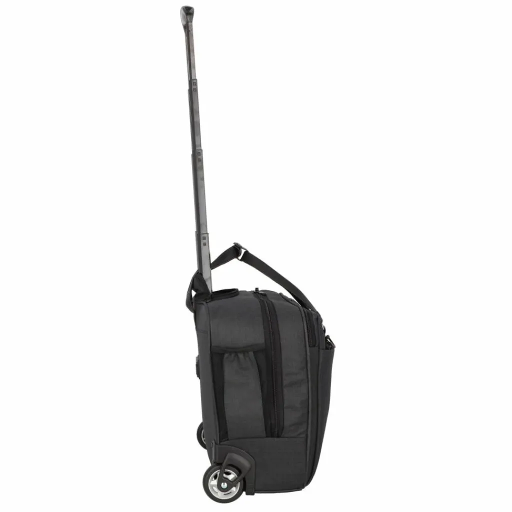 Dermata Laptoptaschen|Businesstrolleys Mit Laptopfach<2 Rollen Businesstrolley 46 cm Laptopfach schwarz