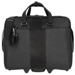 Dermata Laptoptaschen|Businesstrolleys Mit Laptopfach<2 Rollen Businesstrolley 46 cm Laptopfach schwarz