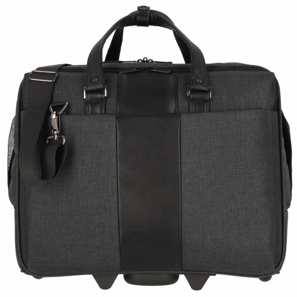 Dermata Laptoptaschen|Businesstrolleys Mit Laptopfach<2 Rollen Businesstrolley 46 cm Laptopfach schwarz