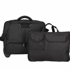 Dermata Laptoptaschen|Businesstrolleys Mit Laptopfach<2 Rollen Businesstrolley 44 cm Laptopfach schwarz