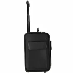 Dermata Pilotenkoffer<2 Rollen Pilotentrolley 40 cm schwarz