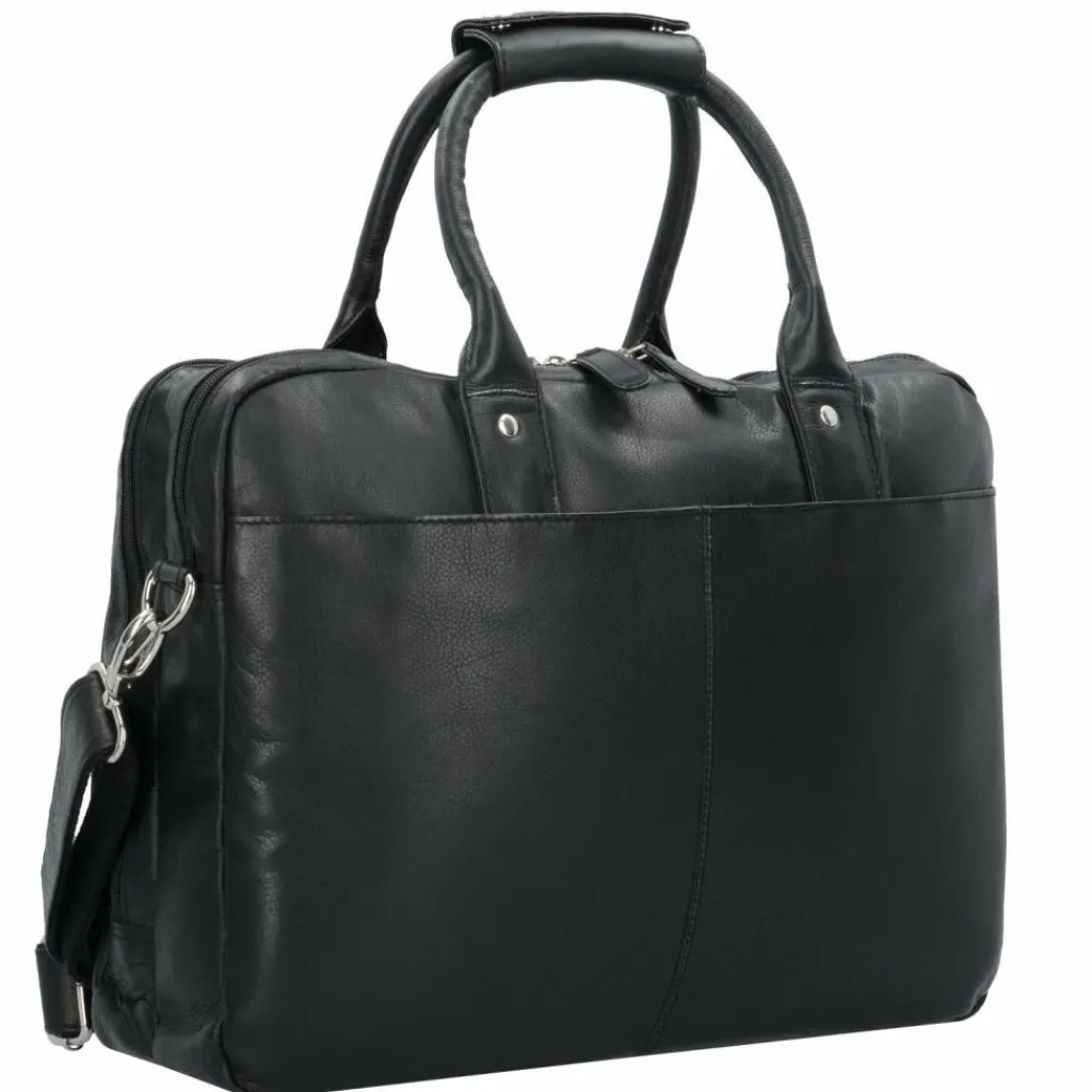 Dermata Aktentasche Leder 39 cm Laptopfach