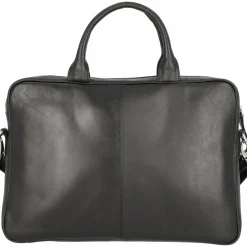 Dermata Laptoptaschen|Aktentaschen<Aktentasche Leder 39 cm Laptopfach schwarz