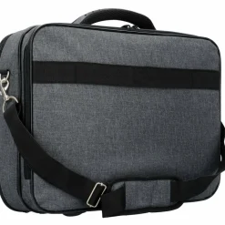 Online Dermata Basic Plus Flugumhänger 43 cm Laptopfach grau schwarz