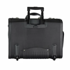 Dermata Pilotenkoffer|Laptoptaschen<Pilotenkoffer Trolley 46 cm Laptopfach schwarz