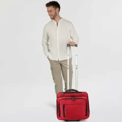 Dermata Laptoptaschen|Businesstrolleys Mit Laptopfach<2-Rollen Businesstrolley 42 cm Laptopfach rot