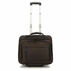 Outlet Dermata 2-Rollen Businesstrolley 42 cm Laptopfach braun