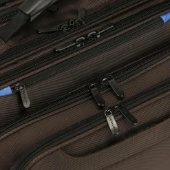 Outlet Dermata 2-Rollen Businesstrolley 42 cm Laptopfach braun