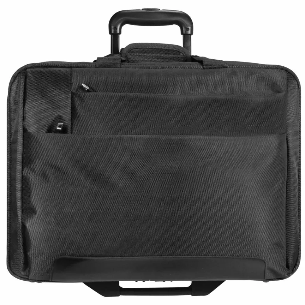 Best Dermata 2-Rollen Businesstrolley 44,5 cm Laptopfach schwarz