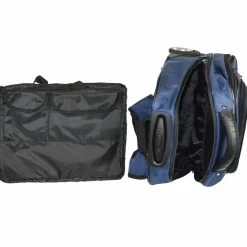 Dermata 2-Rollen Rucksacktrolley 47 cm Laptopfach blau
