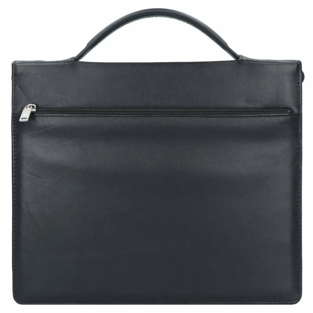 Online Dermata Schreibmappe Leder 34 cm schwarz