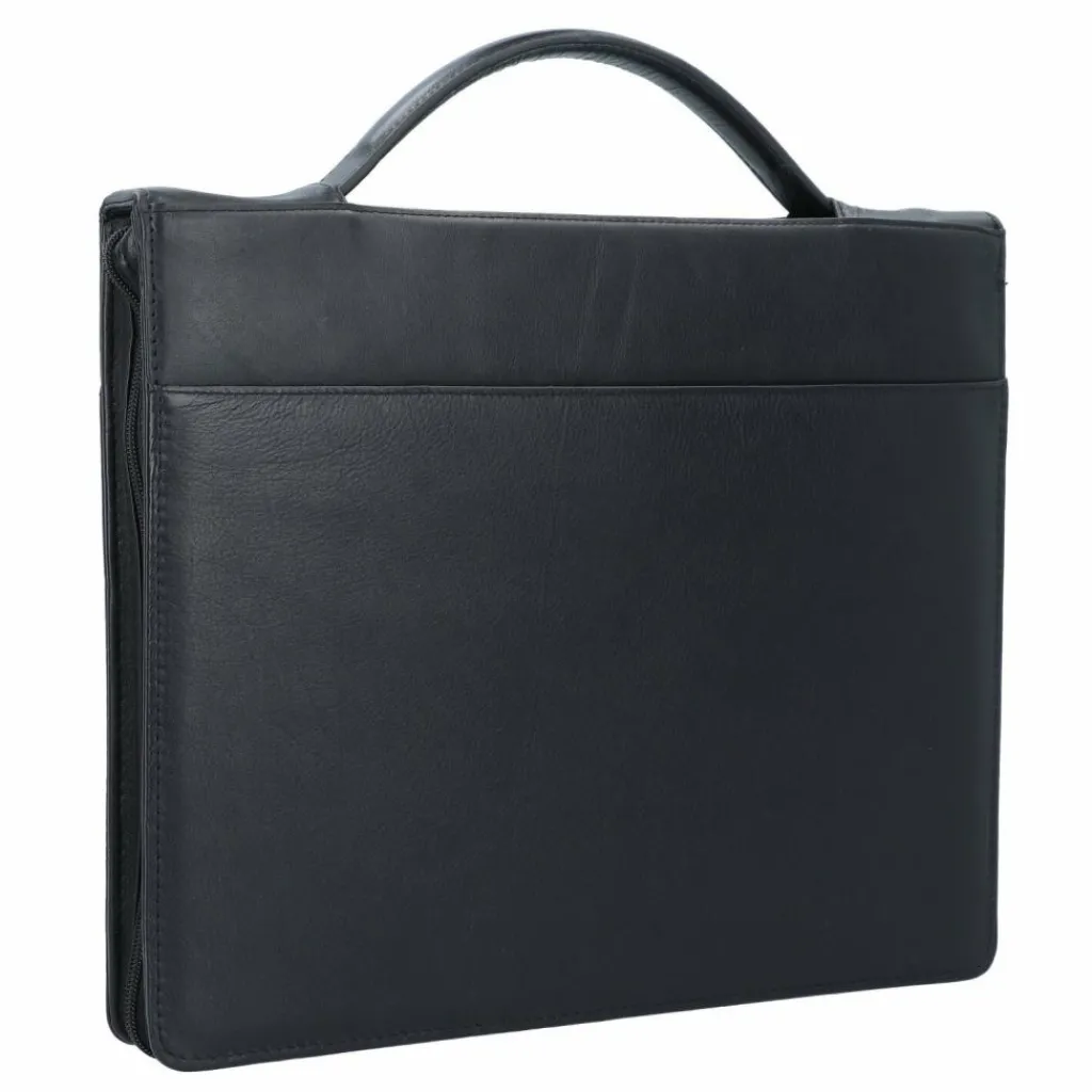 Online Dermata Schreibmappe Leder 34 cm schwarz