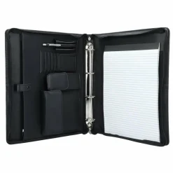 Online Dermata Schreibmappe Leder 34 cm schwarz