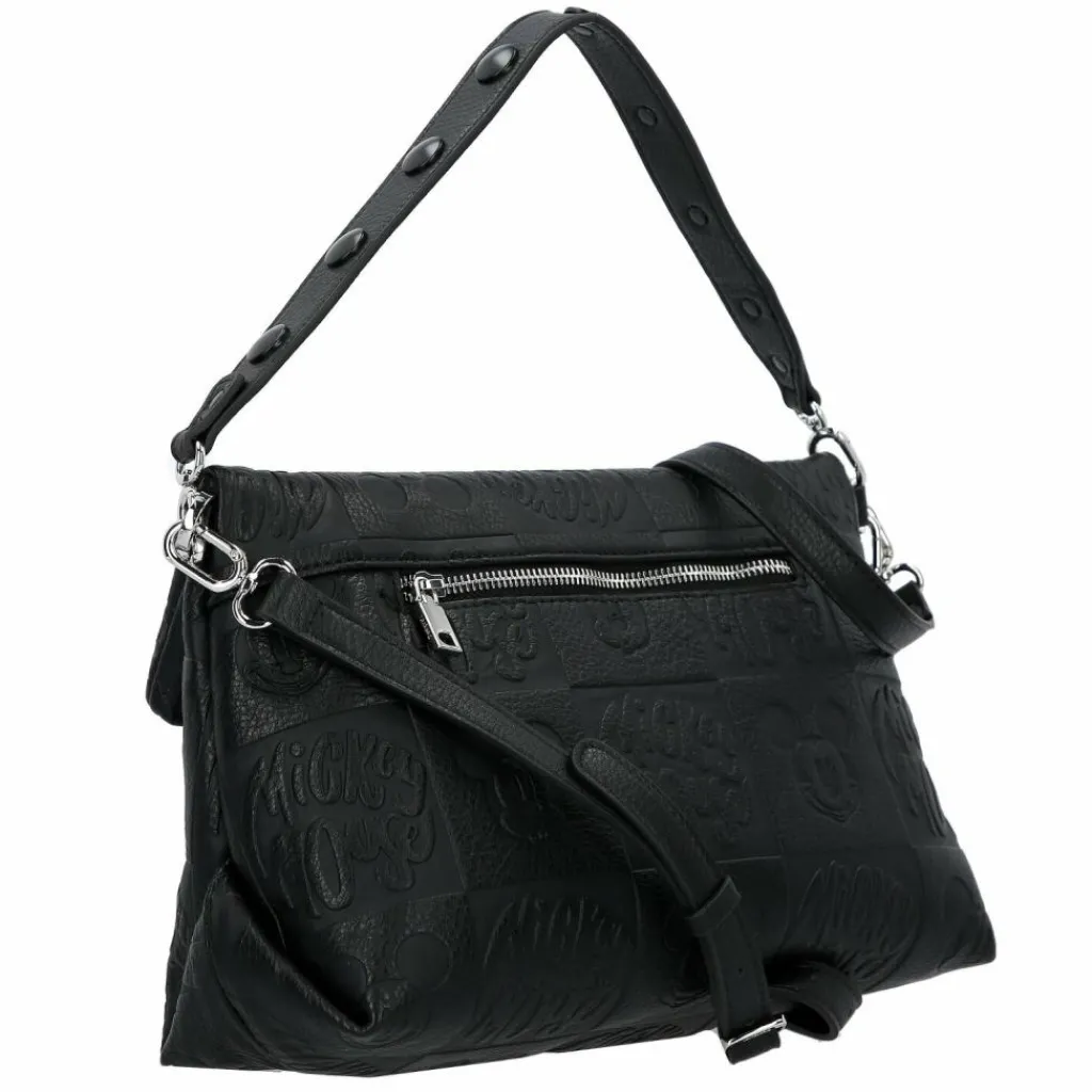 Discount Desigual All Mickey Loverty Schultertasche 33 cm schwarz