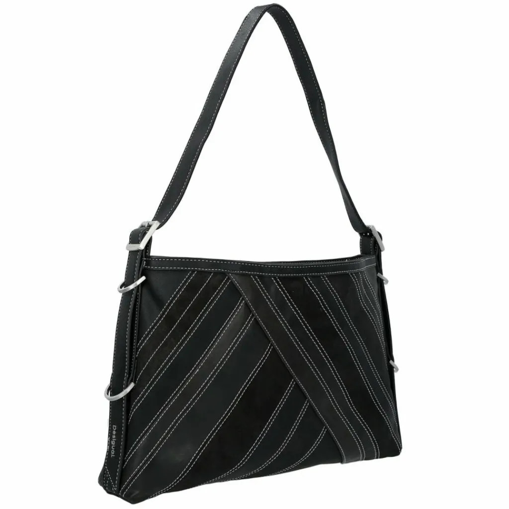 Desigual Schultertaschen|Henkeltaschen<Fibonacci Buxton Schultertasche 40 cm schwarz