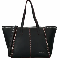 Desigual Shopper|Schultertaschen<Manhattan Pespuntes Shopper Tasche 34 cm schwarz