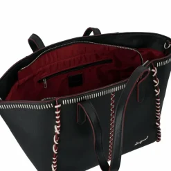 Desigual Shopper|Schultertaschen<Manhattan Pespuntes Shopper Tasche 34 cm schwarz