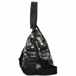 Sale Desigual Newspaper Arica Schultertasche 30 cm schwarz