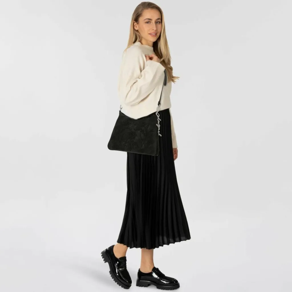 Desigual Schultertaschen|Henkeltaschen<Romeo Schultertasche 32 cm schwarz