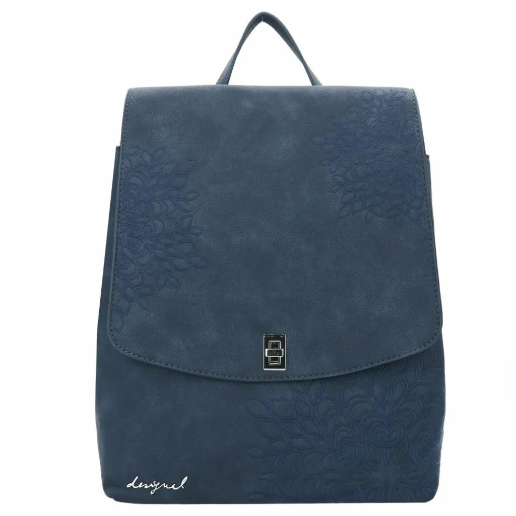 New Desigual Sierra Sumy City Rucksack 28 cm blau