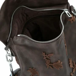 Online Desigual Stencil Flocado Jersey 2.0 Daypack 33 cm braun