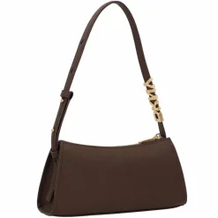 DKNY Henkeltaschen|Schultertaschen<Avril Schultertasche Leder 26 cm chocolate