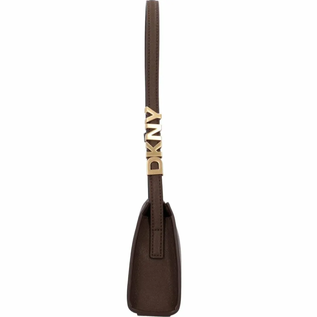 DKNY Henkeltaschen|Schultertaschen<Avril Schultertasche Leder 26 cm chocolate