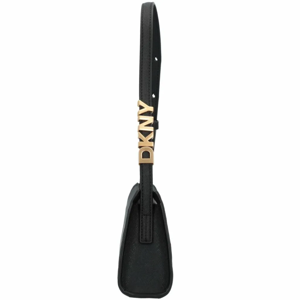 DKNY Henkeltaschen|Schultertaschen<Avril Schultertasche Leder 26 cm black-gold