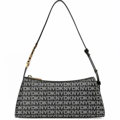 Clearance DKNY Avril Schultertasche 26 cm black logo- black