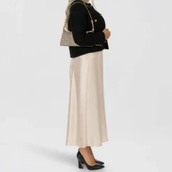 Hot DKNY Avril Schultertasche 26 cm chino-shitake