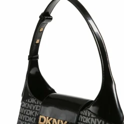 DKNY Henkeltaschen|Schultertaschen<Avril Schultertasche 28.5 cm black logo- black