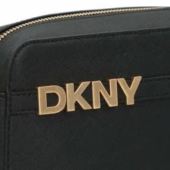 DKNY Umhängetaschen<Avril Umhängetasche Leder 23 cm black-gold