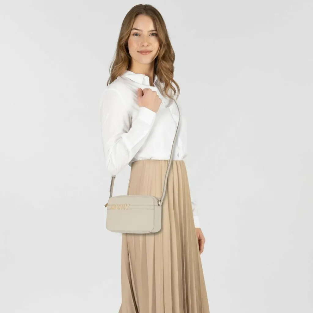 DKNY Umhängetaschen<Avril Umhängetasche Leder 23 cm lt taupe