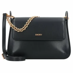 DKNY Schultertaschen<Belen Schultertasche Leder 26 cm black-gold