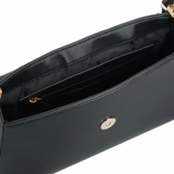 DKNY Schultertaschen<Belen Schultertasche Leder 26 cm black-gold