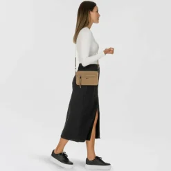 DKNY Umhängetaschen<Bryant Ave Umhängetasche Leder 22 cm shitake