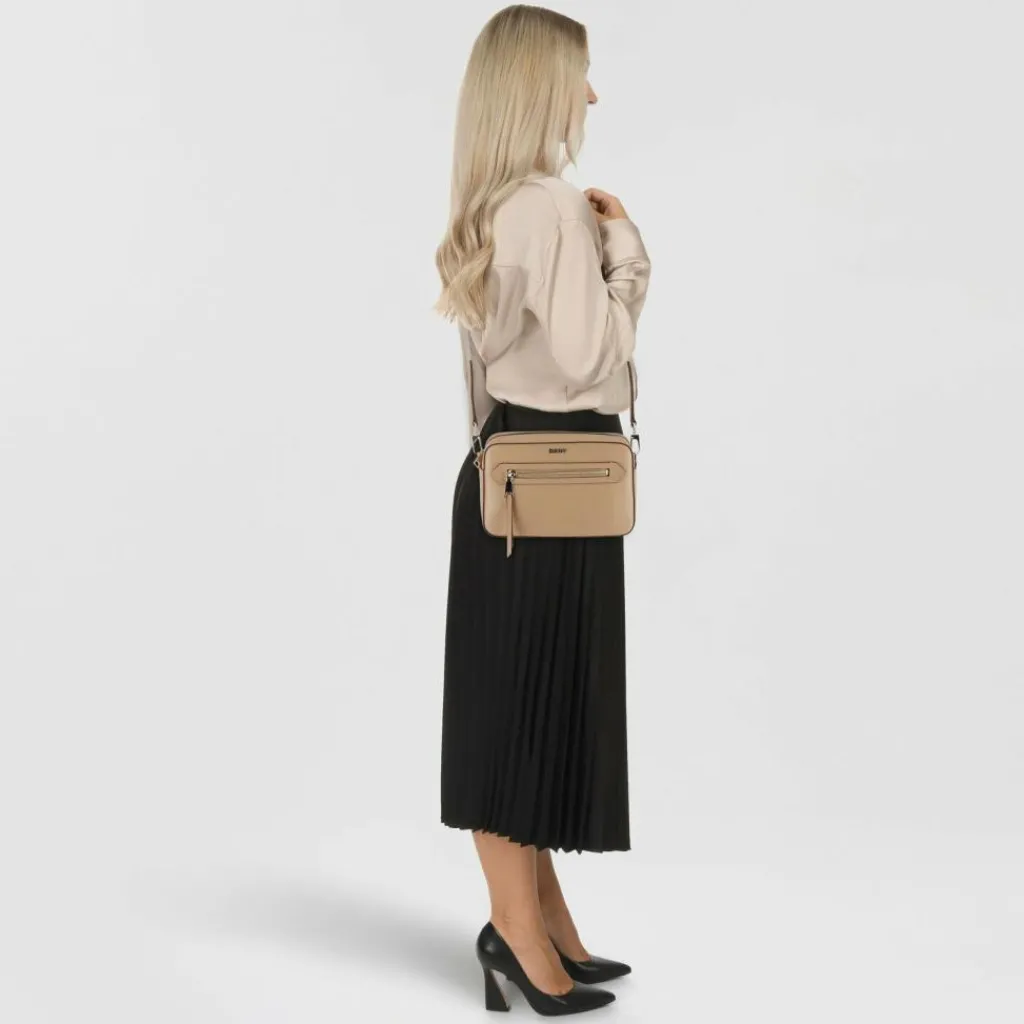 Sale DKNY Bryant Umhängetasche Leder 23 cm cappuccino