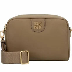 Clearance DKNY Carol Umhängetasche Leder 22 cm shitake