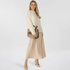 DKNY Shopper|Henkeltaschen<Hadlee Shopper Tasche 30.5 cm cappuccino-black