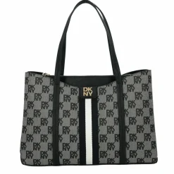 Clearance DKNY Nuri Schultertasche Leder 36 cm black logo- black