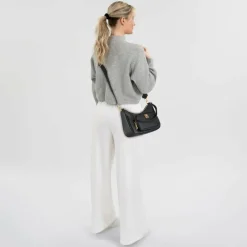 DKNY Schultertaschen<Philo Schultertasche Leder 24 cm black