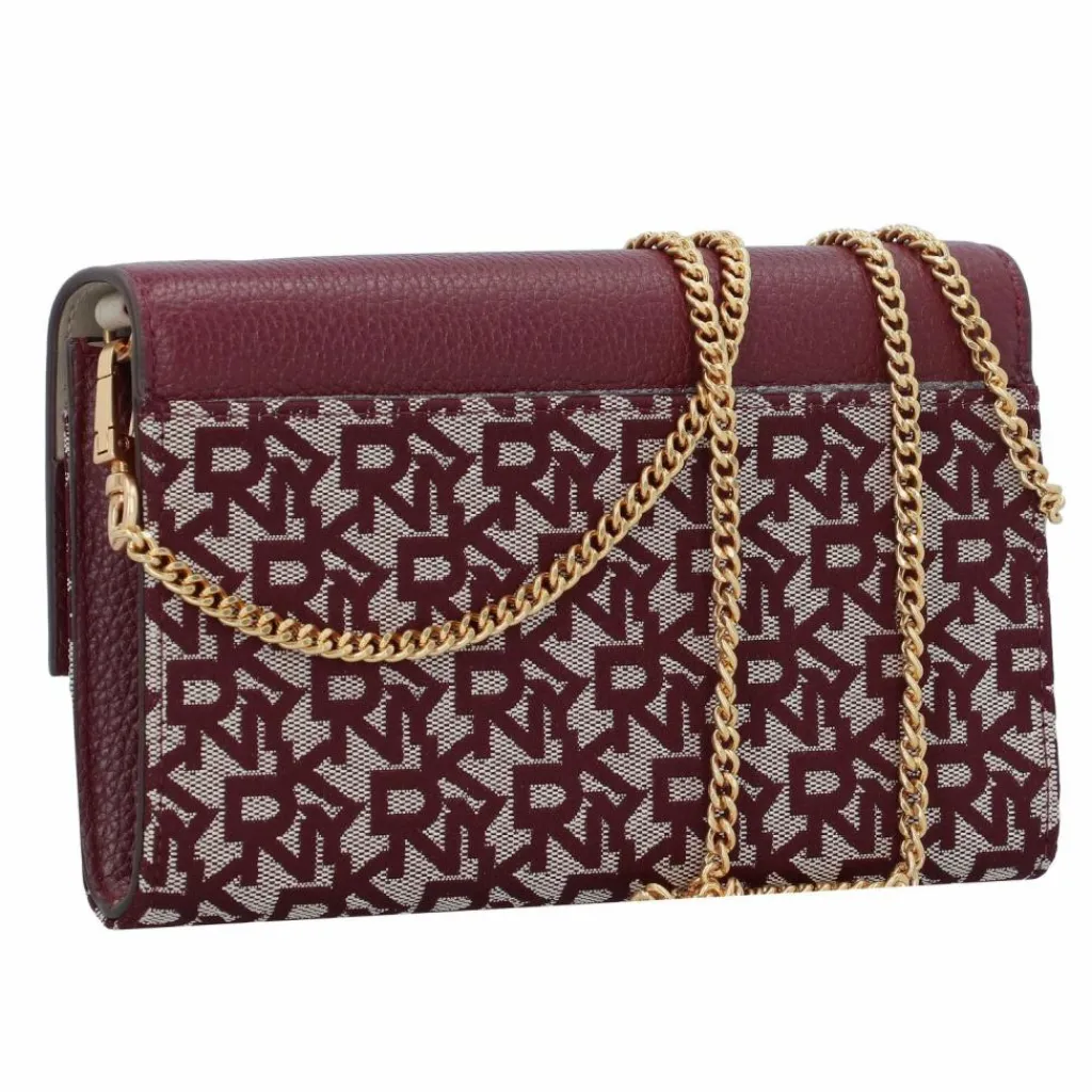 Sale DKNY Rosa Clutch Geldbörse Leder 20 cm aged wine-garnet