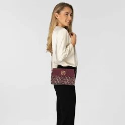 DKNY Umhängetaschen<Rosa Umhängetasche 21 cm aged wine-garnet