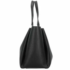 Hot DKNY Willa Shopper Tasche Leder 37 cm black-silver