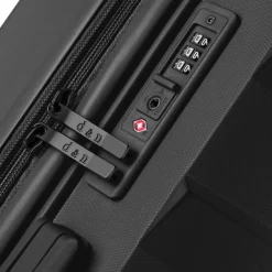 New d&n South Dakota 4 Rollen Kabinentrolley S 55 cm mit Dehnfalte black