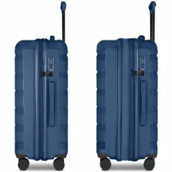 d&n Koffersets Als Hartgepäck|Koffersets 3-Teilig<South Dakota 4 Rollen Kofferset 3-teilig mit Dehnfalte navy blue