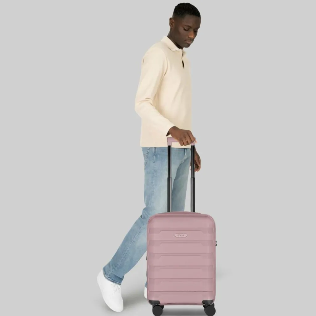 Outlet d&n South Dakota 4 Rollen Kabinentrolley S 55 cm mit Dehnfalte rose gold