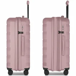 d&n Koffersets Als Hartgepäck|Koffersets 3-Teilig<South Dakota 4 Rollen Kofferset 3-teilig mit Dehnfalte rose gold