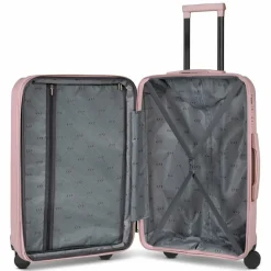 d&n Koffersets Als Hartgepäck|Koffersets 3-Teilig<South Dakota 4 Rollen Kofferset 3-teilig mit Dehnfalte rose gold