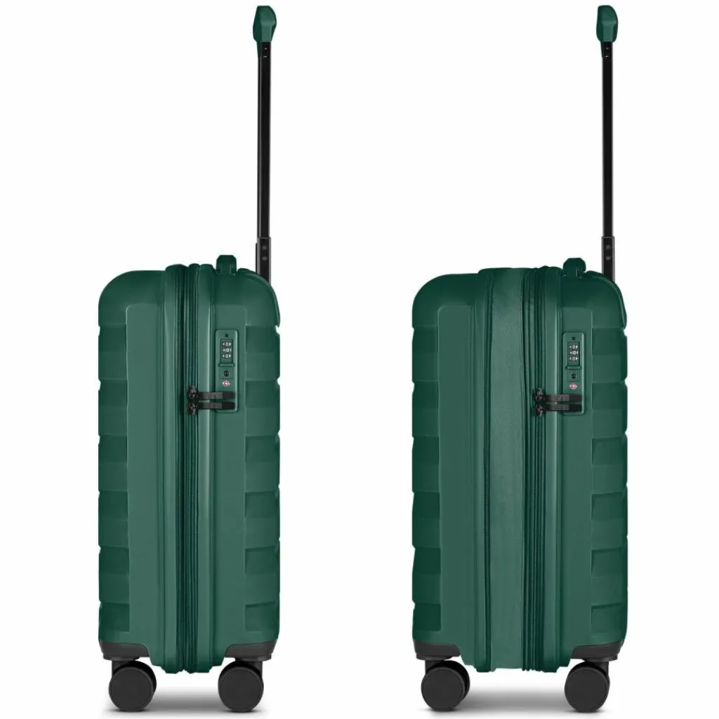 d&n South Dakota 4 Rollen Kabinentrolley S 55 cm mit Dehnfalte